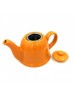 Porcelain Teapot in Orange w/ Infuser & Plastic Cover 450ML With Gift Box